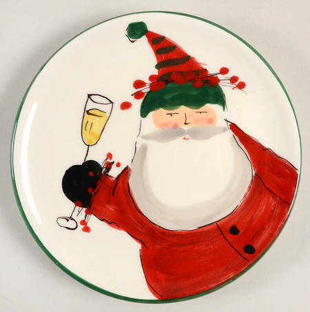Old St Nick Cocktail Plate