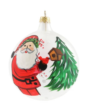 Old St Nick Glassware Ornament