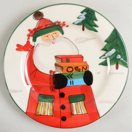 Old St Nick Salad Plate