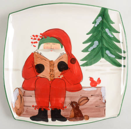 Old St Nick 12" Square Serving Platter