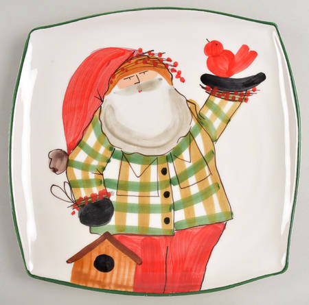 Old St Nick 12" Square Serving Platter