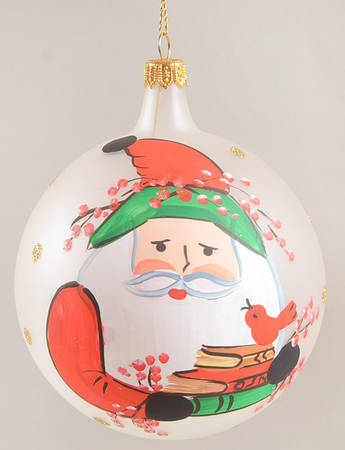 Old St Nick Glassware Ornament