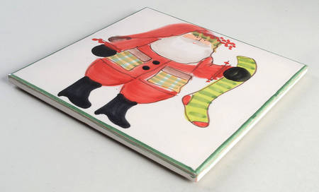 Old St Nick Square Trivet