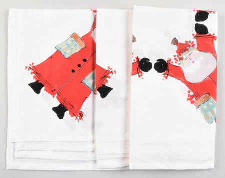 Old St Nick Cloth Napkin - Set of 4