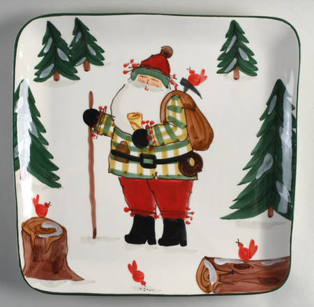 Old St Nick 16" Square Serving Platter