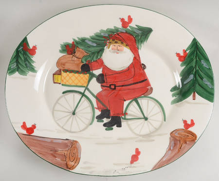 Old St Nick 20" Oval Serving Platter