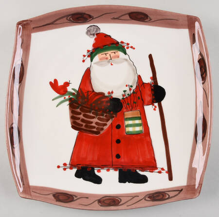 Old St Nick 12" Square Serving Platter by Vietri (Italy)