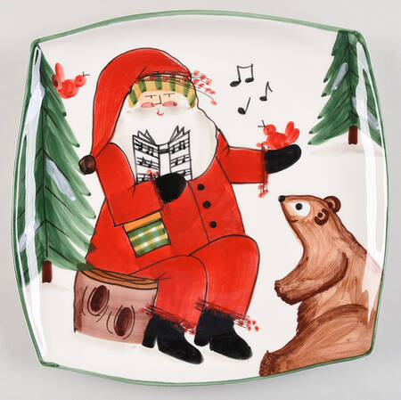 Old St Nick 12" Square Serving Platter
