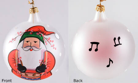 Old St Nick Glassware Ornament by Vietri (Italy)