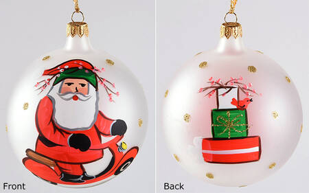 Old St Nick Glassware Ornament