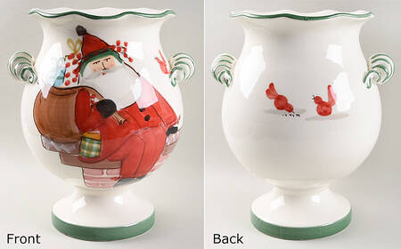 Old St Nick Centerpiece/Cachepot