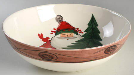 Old St Nick 11" Round Serving Bowl by Vietri (Italy)