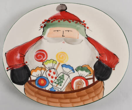 Old St Nick 15" Oval Serving Platter