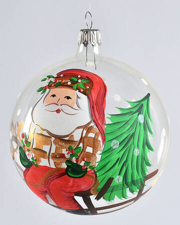 Old St Nick Glassware Ornament