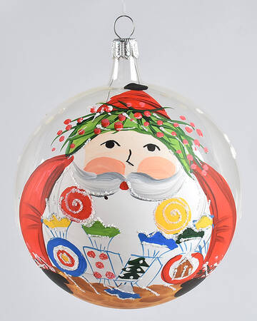 Old St Nick Glassware Ornament