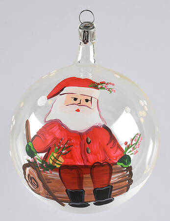 Old St Nick Glassware Ornament