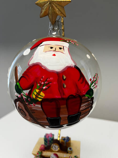 Old St Nick Glassware Ornament