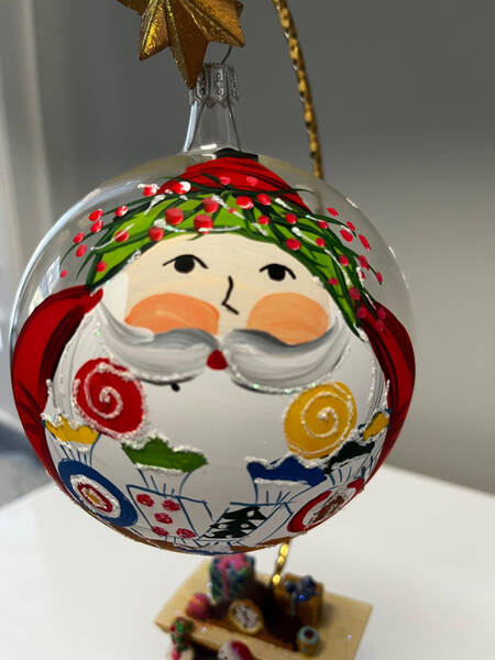Old St Nick Glassware Ornament