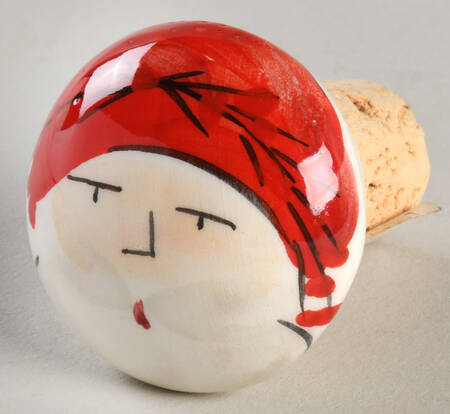 Old St Nick Wine Bottle Stopper