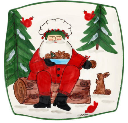 Old St Nick 12" Square Serving Platter