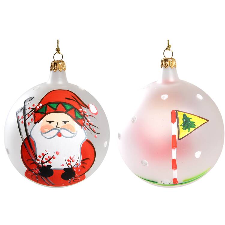 Old St Nick Glassware Ornament