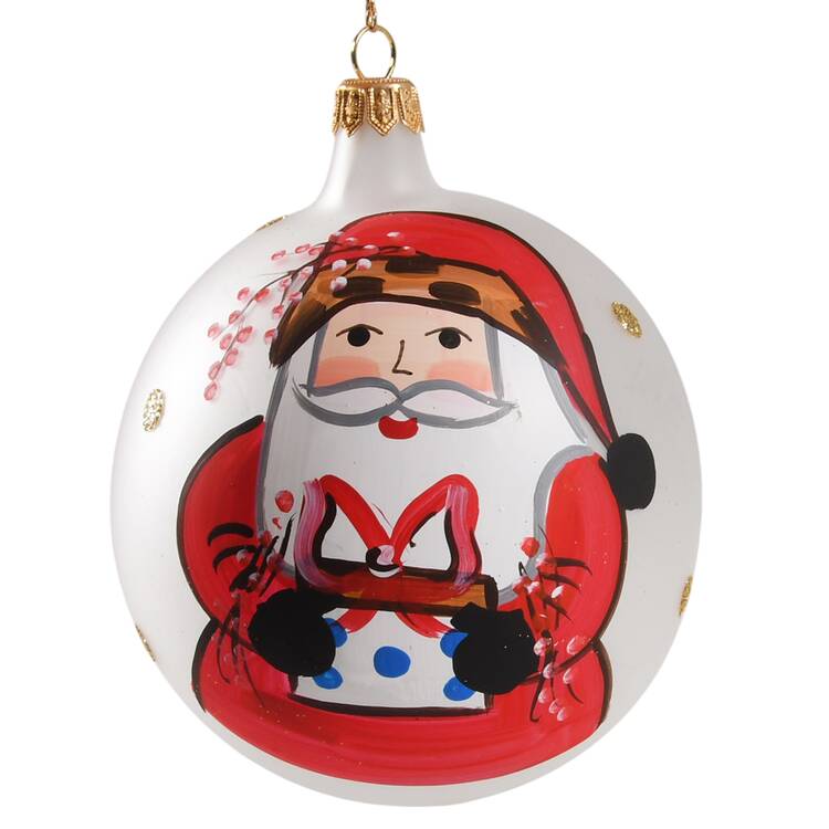 Old St Nick Ornament by Vietri (Italy)