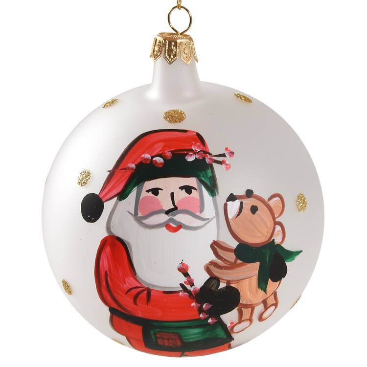Old St Nick Ornament by Vietri (Italy)