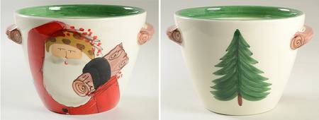 Old St Nick Round Handled Bowl