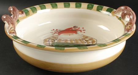Old St Nick 14" Round Handled Bowl