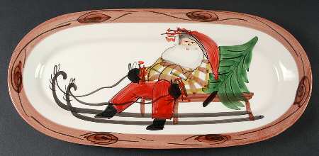 Old St Nick 16" Oval Serving Platter