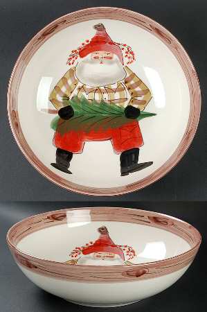 Old St Nick 11" Pasta Serving Bowl