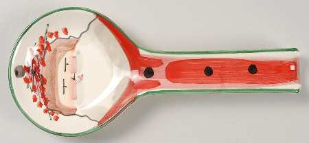 Old St Nick Spoon Rest/Holder (Holds 1 Spoon)