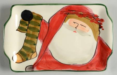 Old St Nick 8" Rectangular Serivng Platter