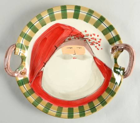 Old St Nick 14" Round Handled Platter