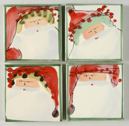 Old St Nick Coaster - Set of 4 Motifs