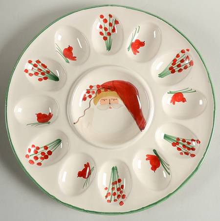 Old St Nick Deviled Egg Plate