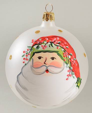 Old St Nick Glassware Ornament