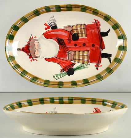Old St Nick 17" Oval Vegetable Bowl