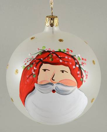 Old St Nick Glassware Ornament