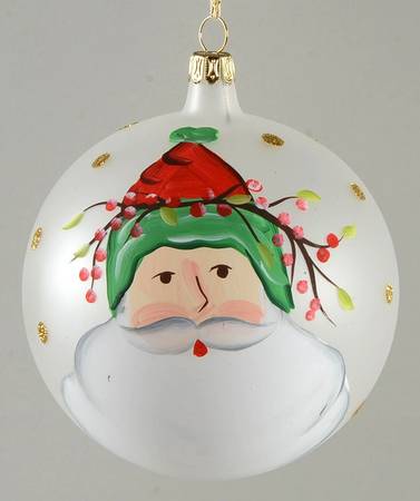 Old St Nick Glassware Ornament