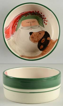 Old St Nick Dog Bowl