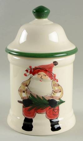 Old St Nick Medium Canister & Lid