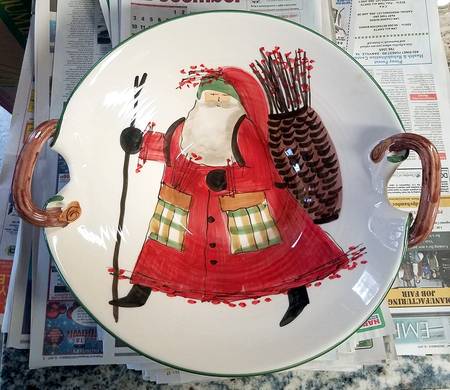 Old St Nick 15" Round Serving Bowl