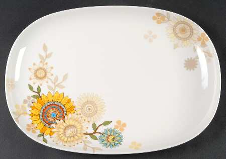 Helianthos 13" Oval Serving Platter