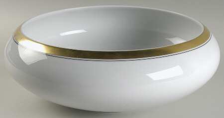 Domo Gold 12" Round Serving Bowl