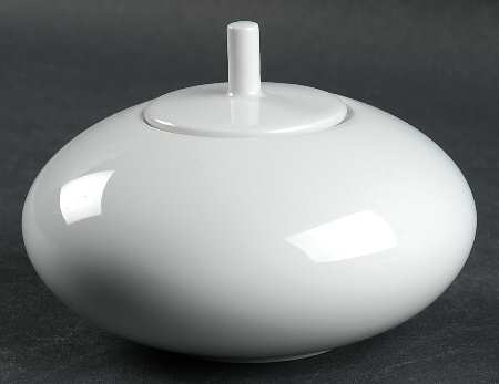 Domo White Sugar Bowl & Lid