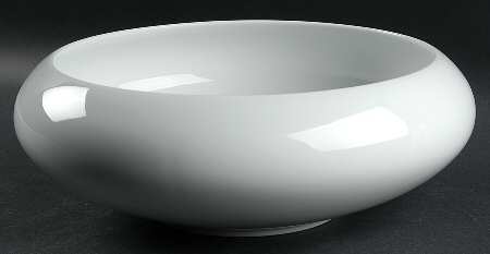 Domo White 12" Round Serving Bowl