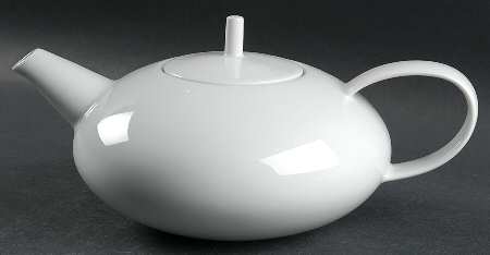 Domo White Teapot & Lid