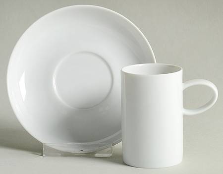 Domo White Espresso Cup and Saucer Set