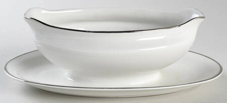 VOG124 Gravy Boat with Attached Underplate